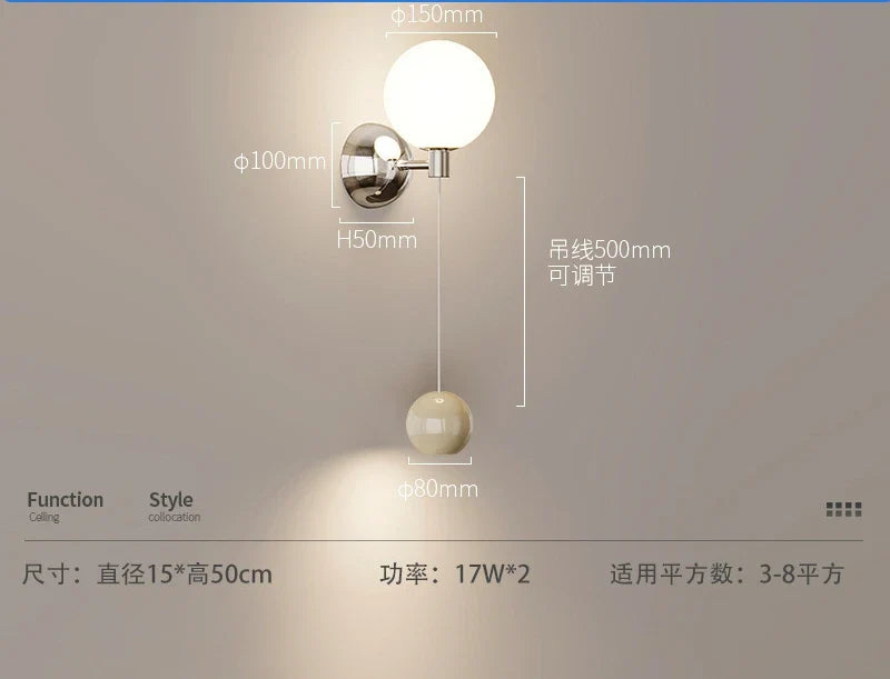 applique murale led rétro style médiéval pour décoration intérieure