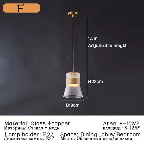 suspension modernes en verre nordiques pour décoration restaurant