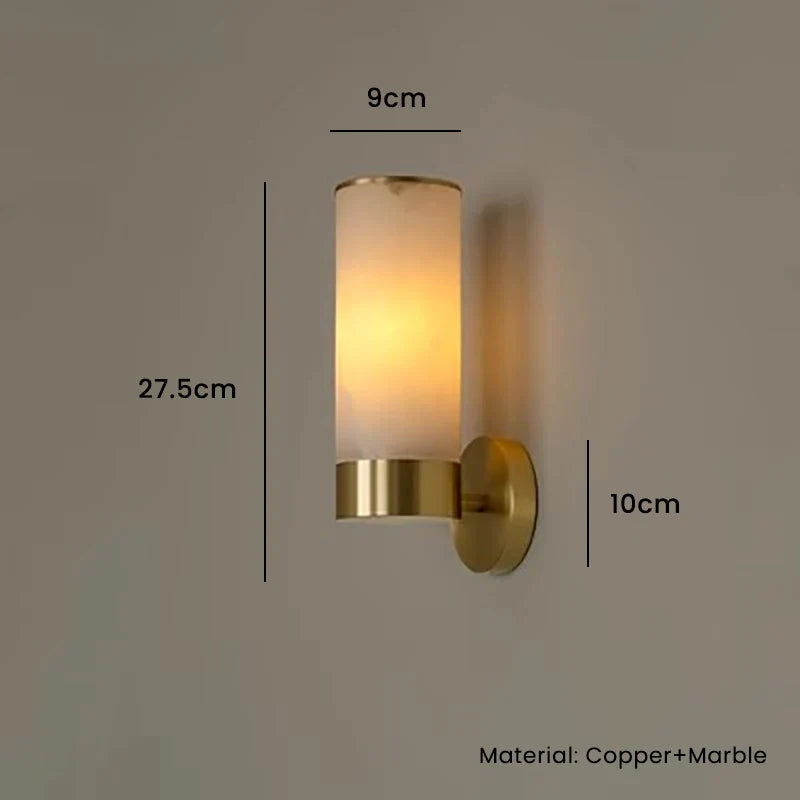 applique murale moderne cuivre salle luminaire