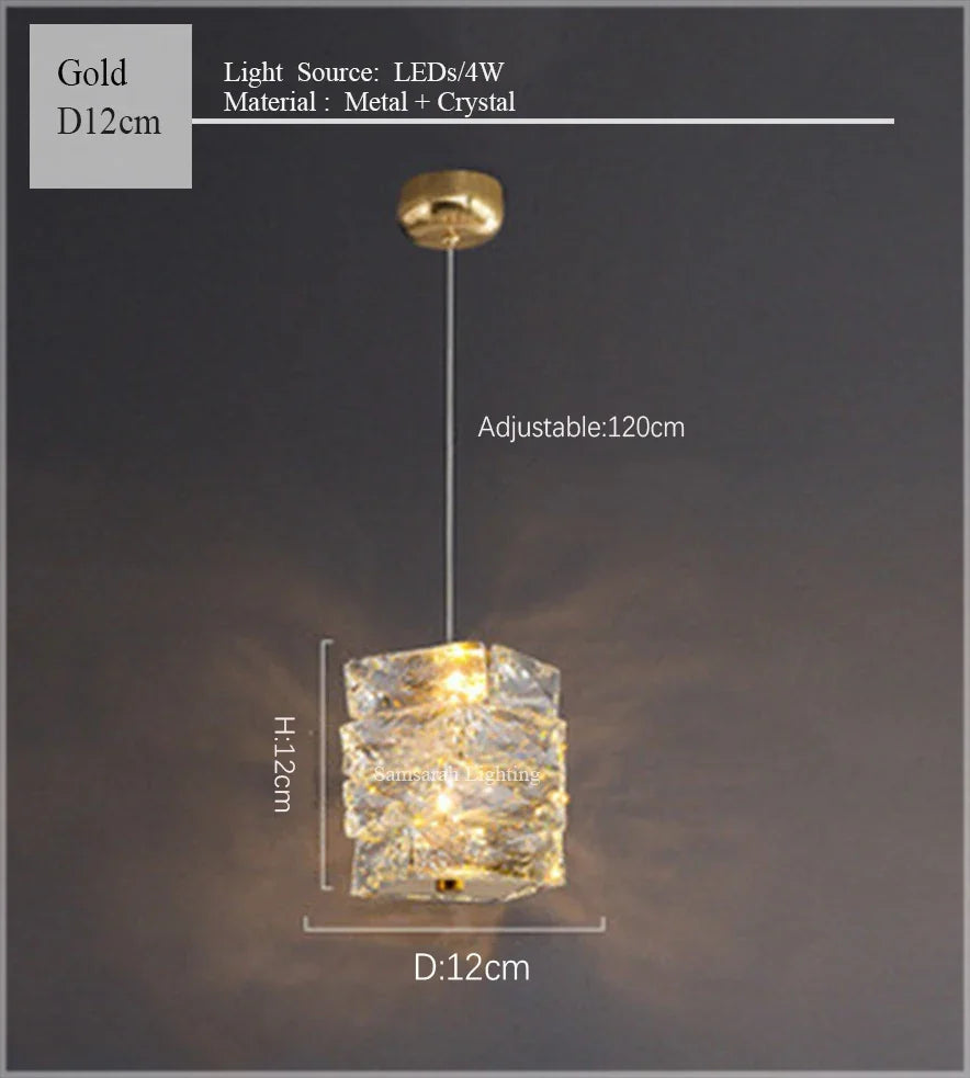 2024 Luxury K9 Crystals Chandelier Led Pendant Lights Steel Luxury Hanging Lamp Fixtures For Home decoration