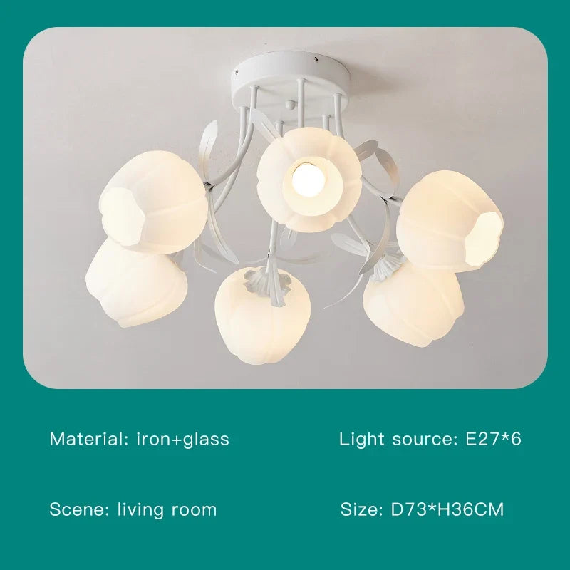 lustre créatif fleurs décoration nordique pour intérieur moderne
