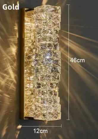 applique murale en cristal moderne lampe à led pour intérieur