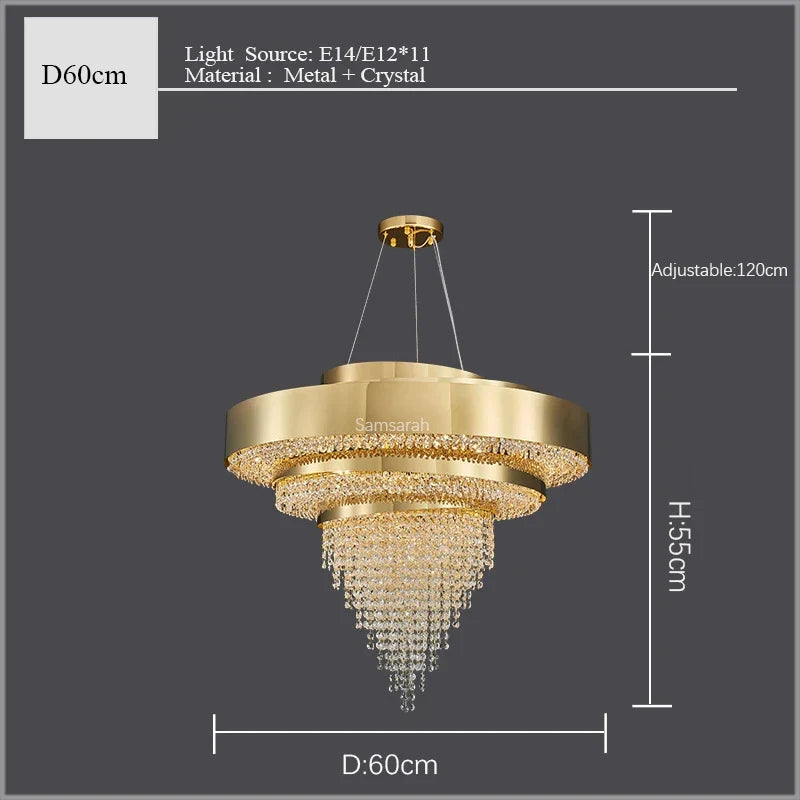 lustre en cristal design moderne pour une décoration élégante