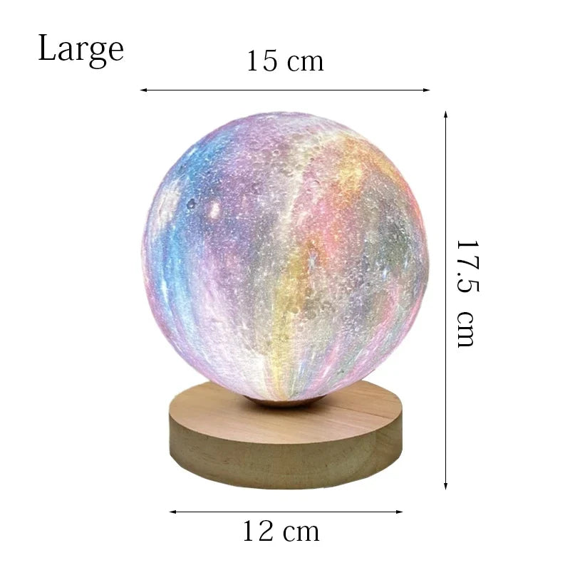 Creative 3D lune lampe de Table technologie mode atmosphère lampe chambre d'enfants étudiant lampe chambre étude lampe décorative