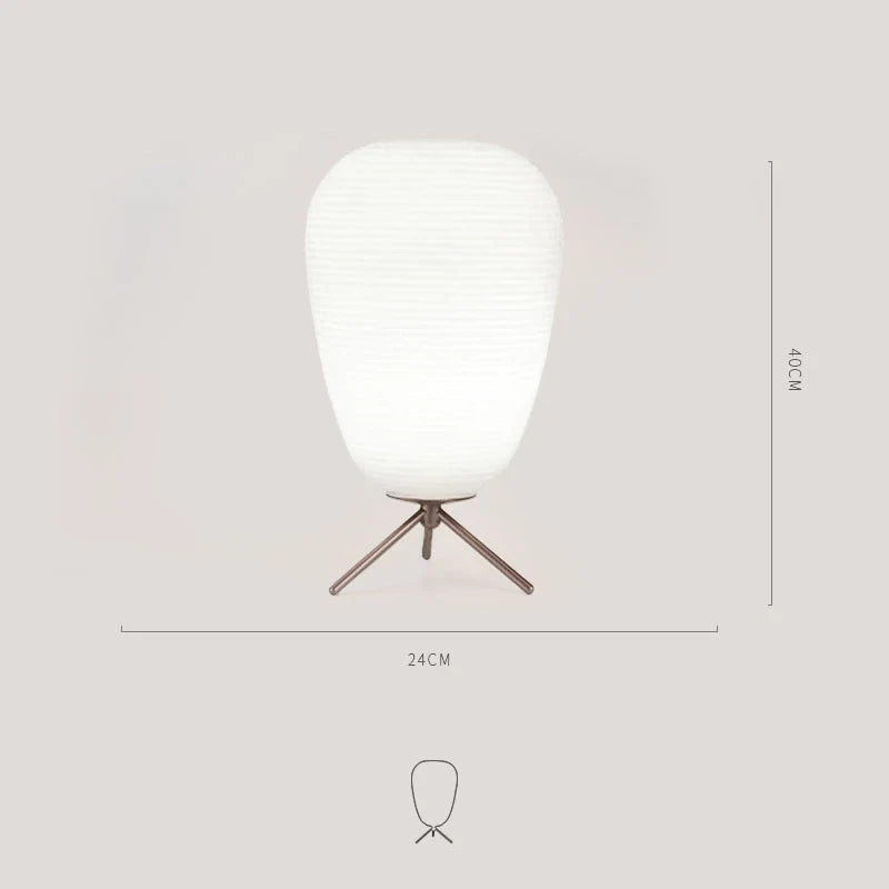 lampe à poser 3 en 1 en verre à motif spirale trépied élégant
