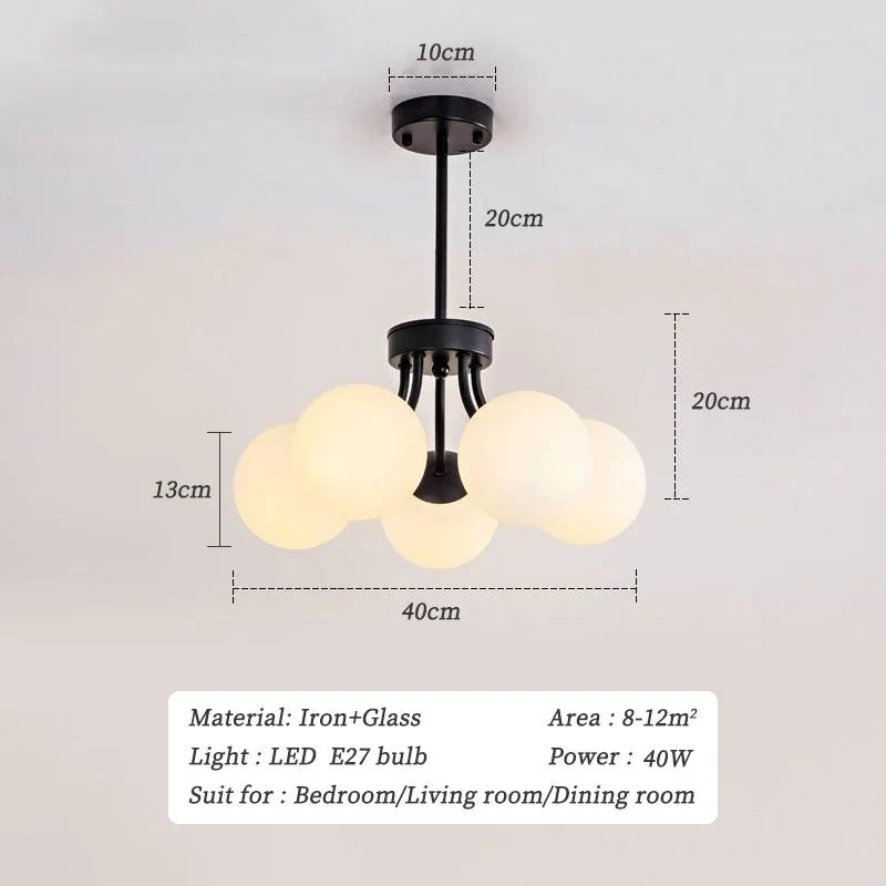 lustre led nordique 	 pour éclairage intérieur suspendu