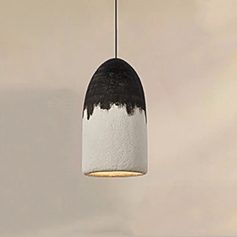 suspension moderne Wabi Sabi noir et blanc LED lampe créative Restaurant café Droplight chambre européenne
