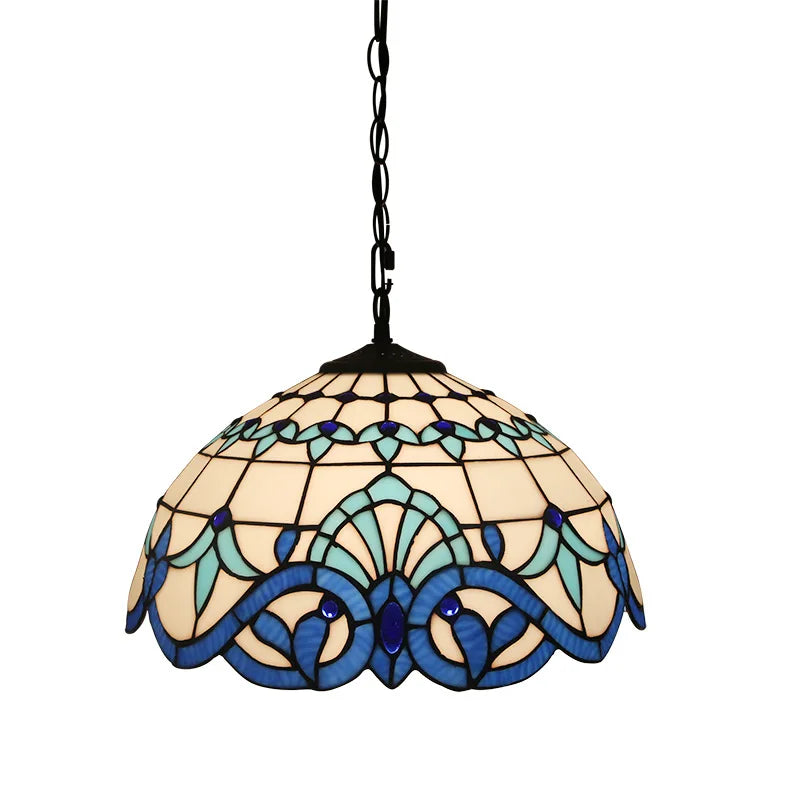 suspension en verre fait main style nordique paon décoration intérieure