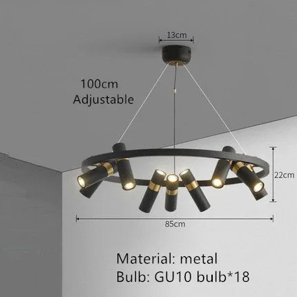 Kitchen Island Hanging Spotlight Living Room Pendant Lamp Ceiling Chandelier Suspension