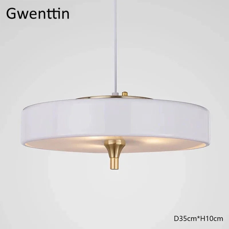 suspension ronde nordique luminaires led pour décoration moderne
