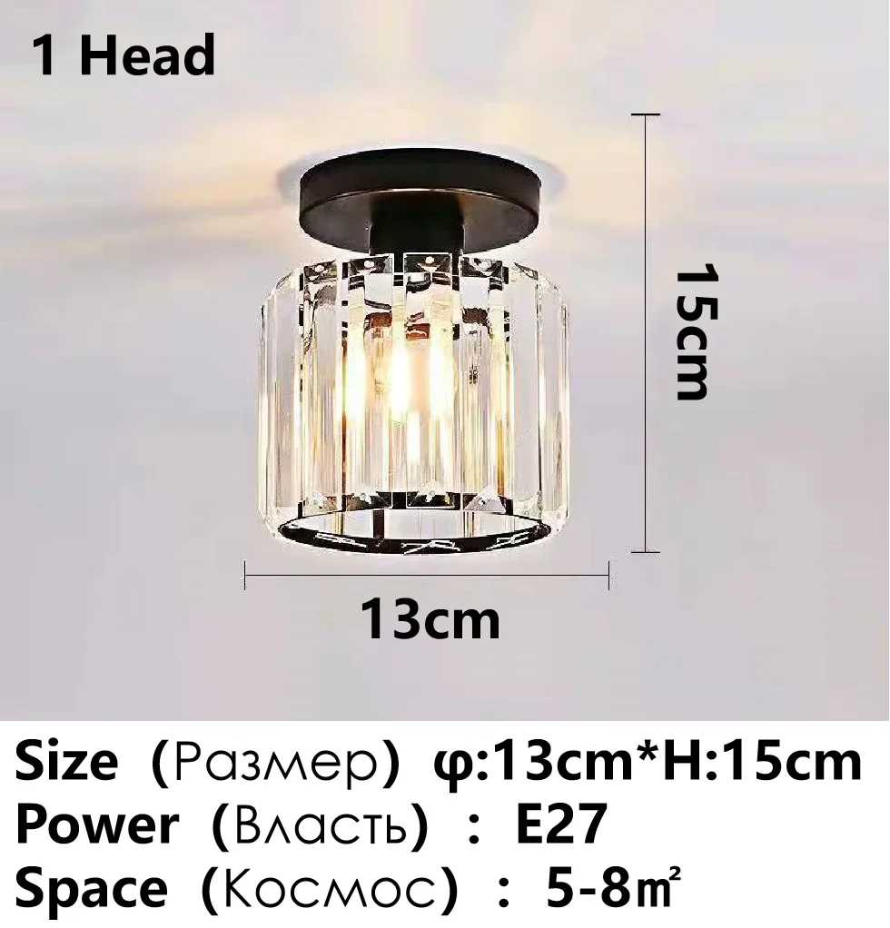 Modern Ceiling Crystal Chandelier Table, Restaurant, Kitchen Bar LED Chandelier Minimalist Home Decoration Light Luxury Crystal