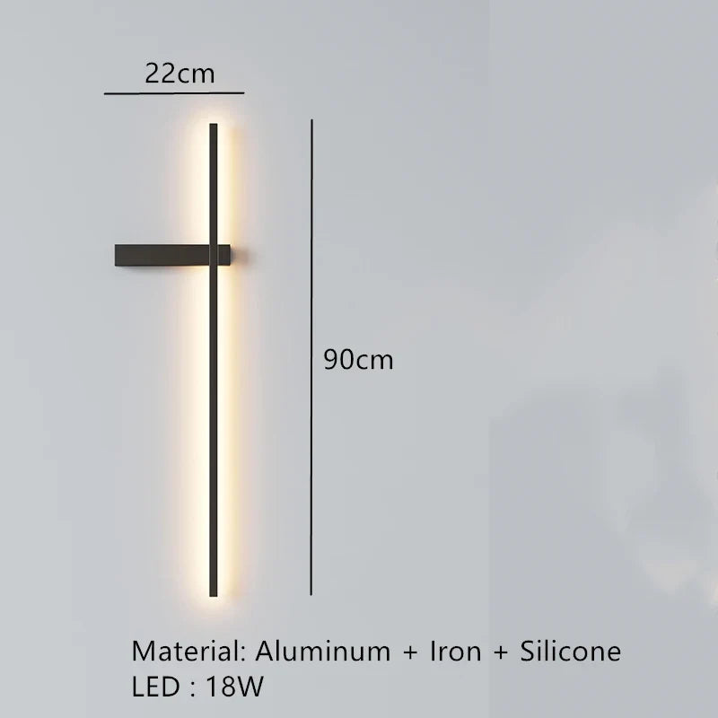 applique murale led minimaliste art déco appliques aluminium