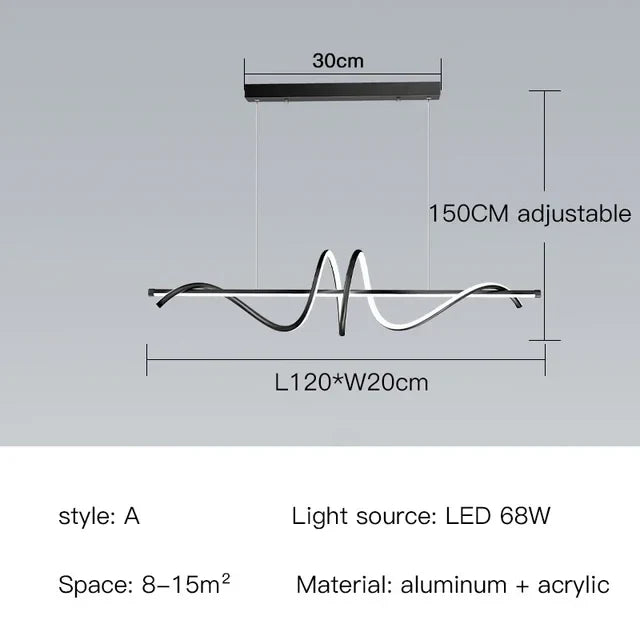 suspension moderne avec lumières led réglables design élégant décor intérieur