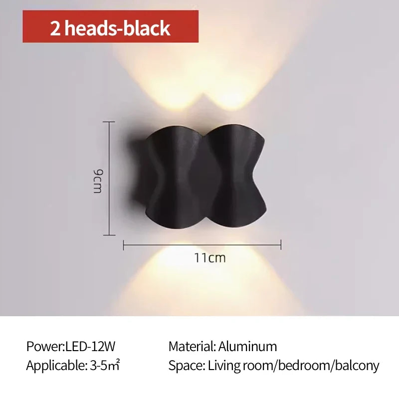 applique murale led extérieure étanche décoration jardin lumineuse