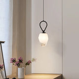 suspension en verre avec fil de cuivre noir doré réglable