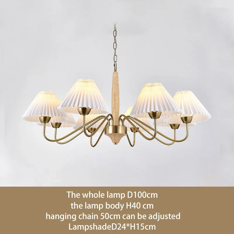 lustre élégant en bois pour cuisine et îlot luminaire suspension