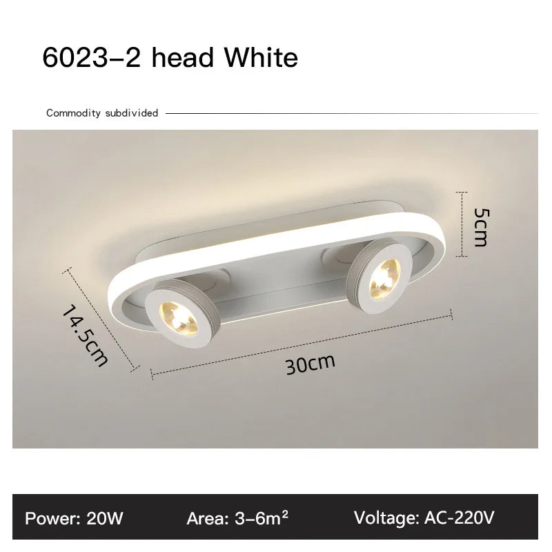 Acrylic Strip LED Chandelier With Spotlight, Used For Living Room, Bedroom, Lighting Fixtures, Kitchen Decoration, Black