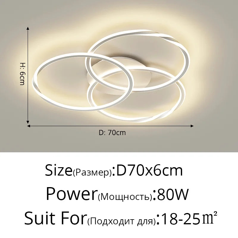 lustre moderne en led design créatif minimaliste pour intérieur élégant