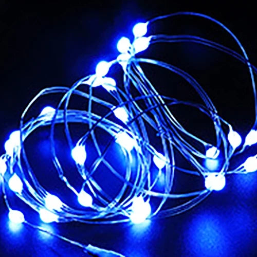 guirlandes lumineuses à led en fil de cuivre pour décorations festives