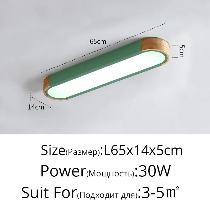 plafonnier led rectangulaire longue bande simple et créatif
