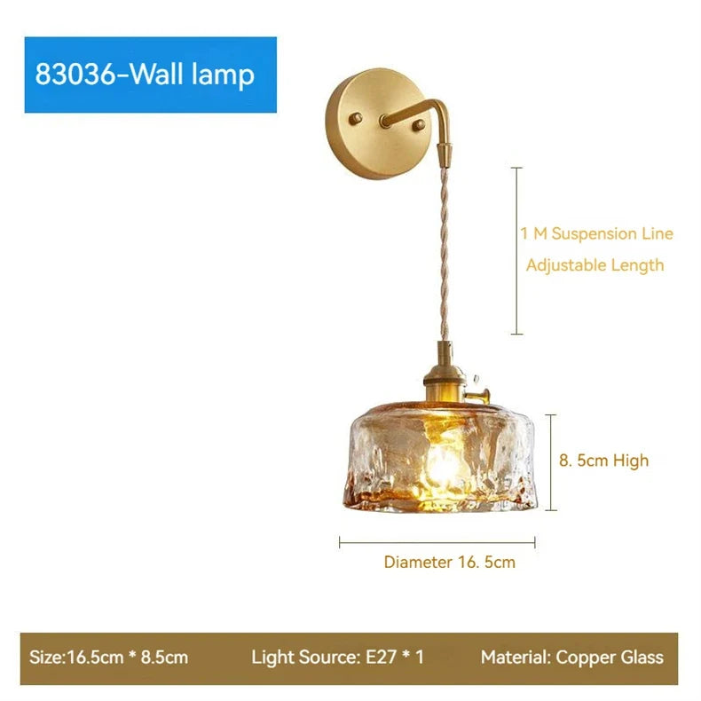 suspension moderne en verre avec led pour décoration intérieure