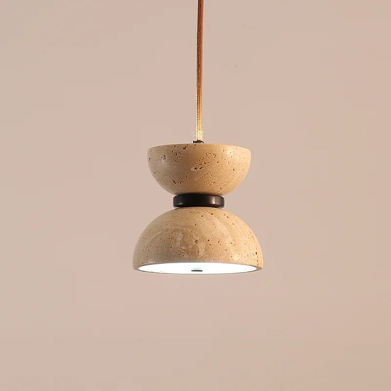 lustre rétro en pierre naturelle pour décoration moderne