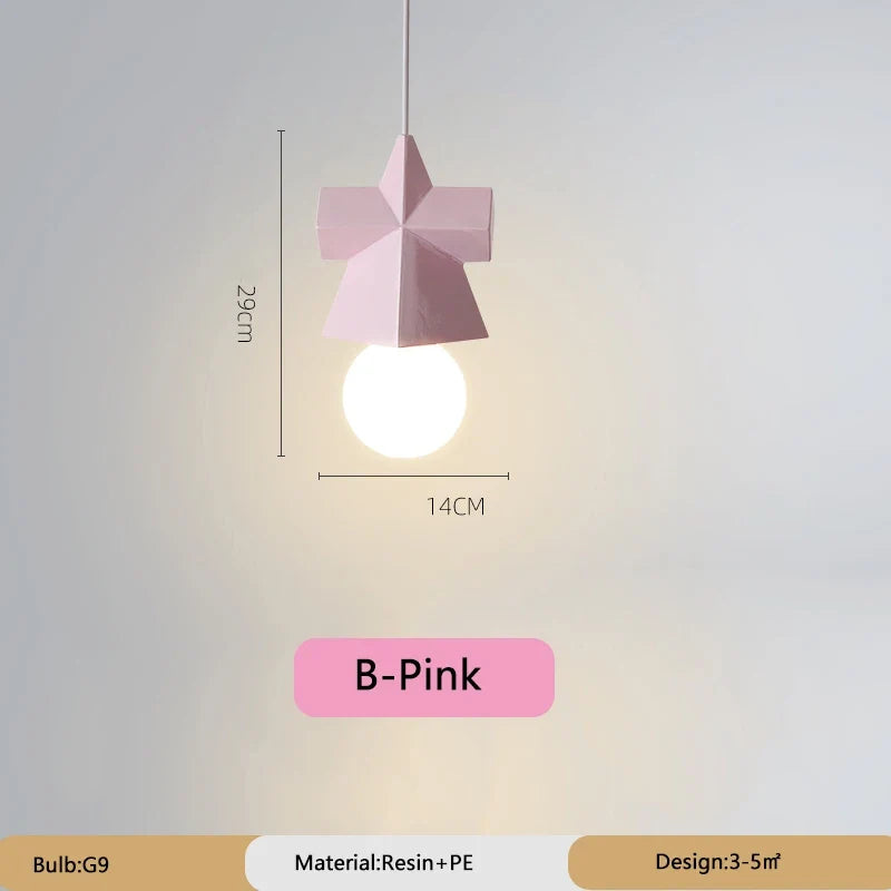 suspension romantique design géométrique pour enfants