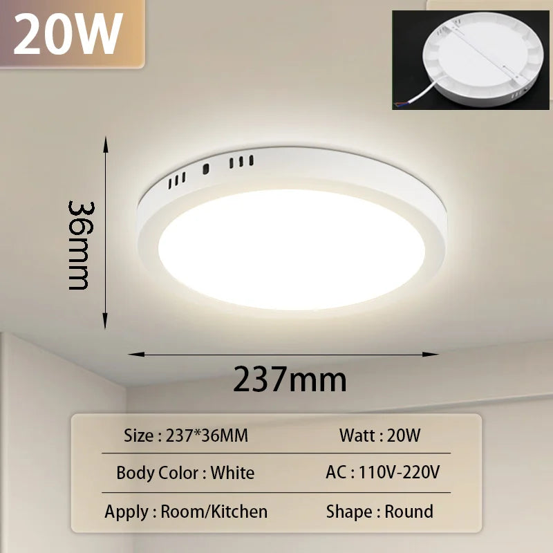plafonnier led ultra fin panneau lumineux pour intérieur