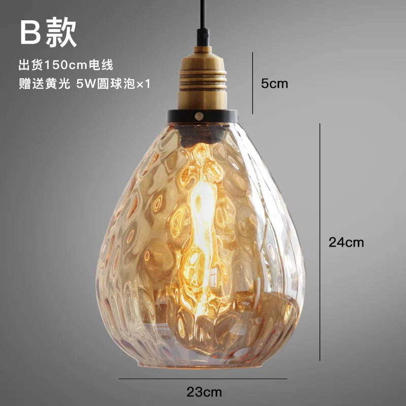 lustre industriel rétro pour décoration intérieure moderne