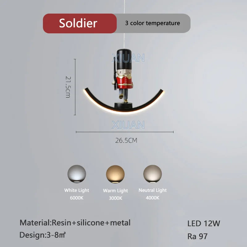 lampe suspendue déco licorne
