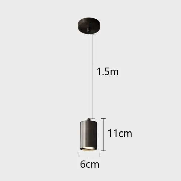 lustre en fer à LED design minimaliste pour intérieur moderne