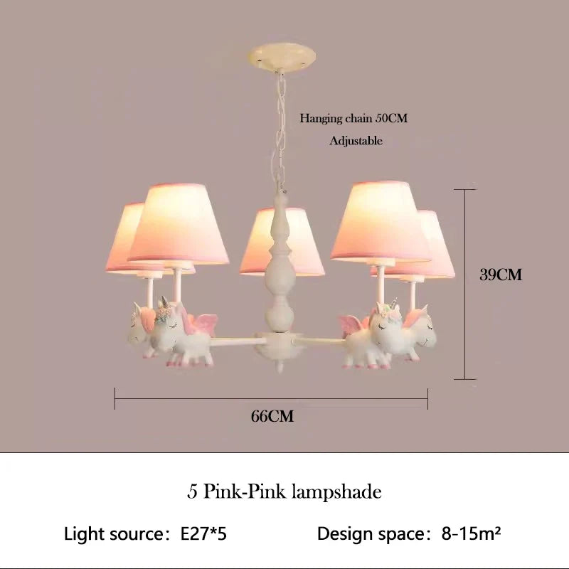 lustre enfant LED rotatif style nordique romantique et chaleureux