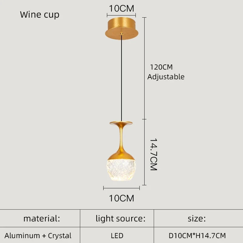 lustre nordique en cristal pour décoration moderne et élégante