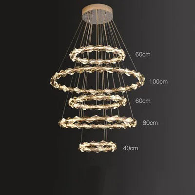 lustre moderne en cristal pour ambiance élégante et minimaliste