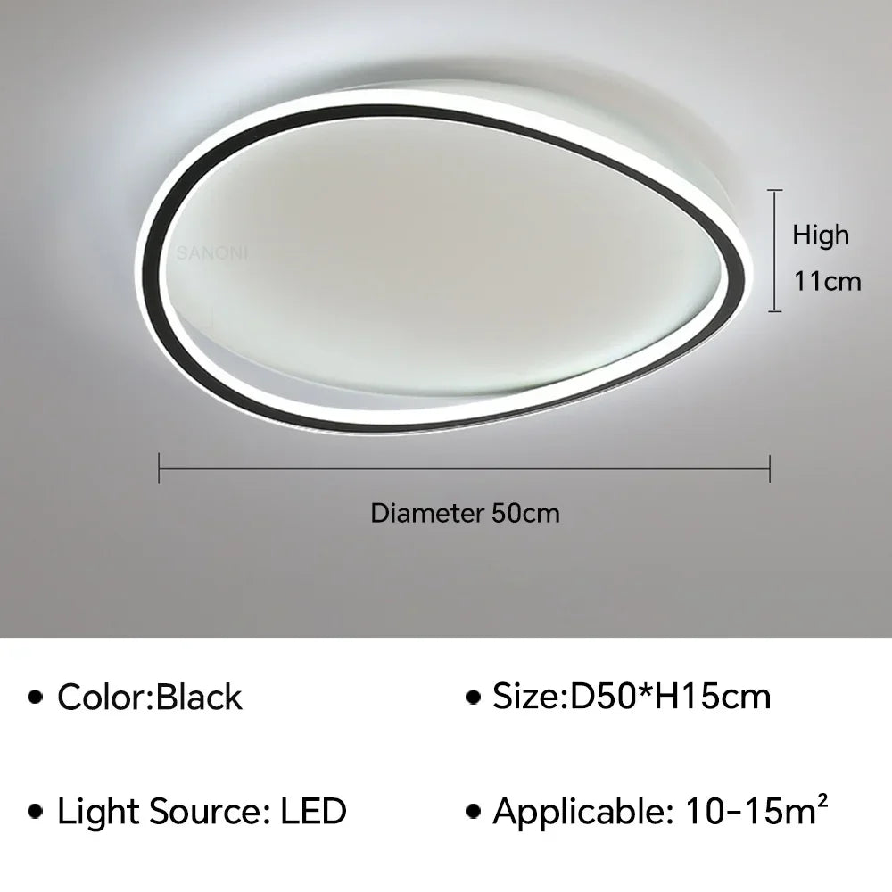 lustre moderne à led pour décoration intérieure élégante