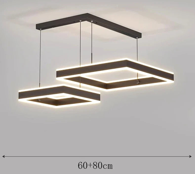 suspension moderne led pour éclairage intérieur