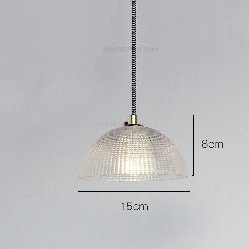 lustre moderne en verre style nordique soucoupe volante led