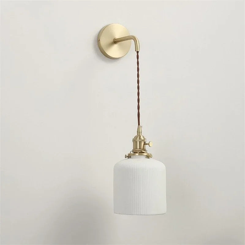 applique murale led nordique moderne en céramique vintage