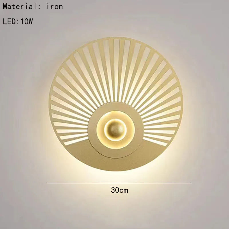applique murale led ronde art déco pour ambiance chaleureuse