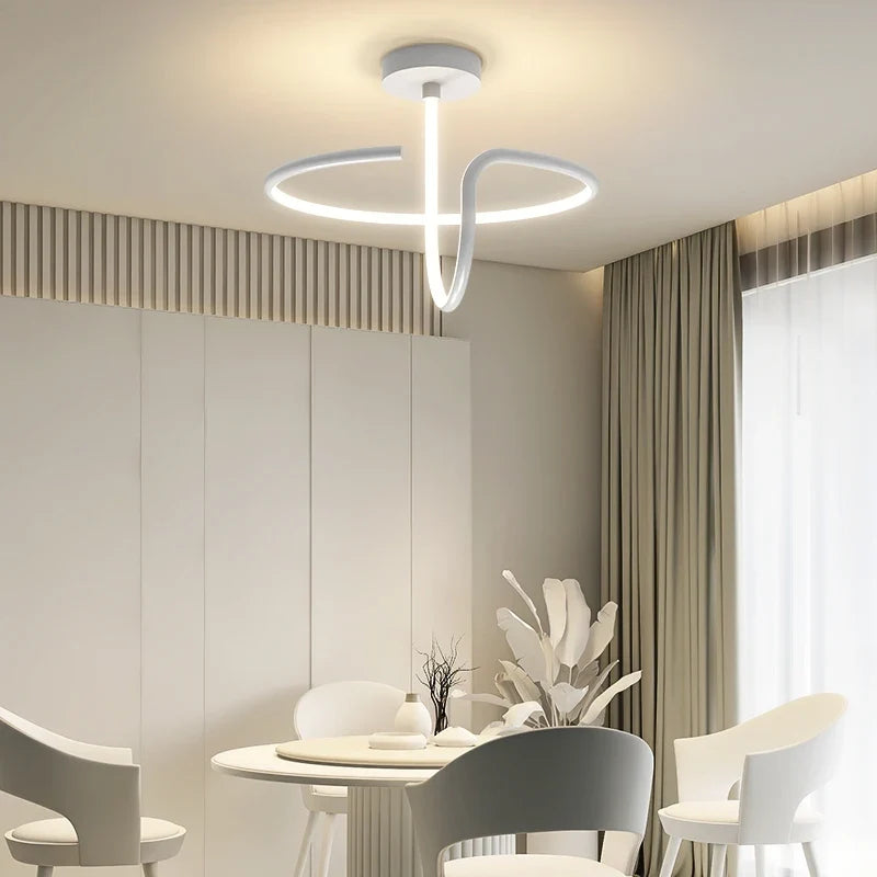 TONDI moderne minimaliste Led lustre pour couloir allée chambre salon plafonnier luminaires