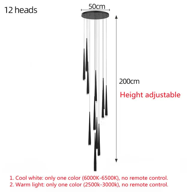 lustre led postmoderne nordique en cristal suspendu