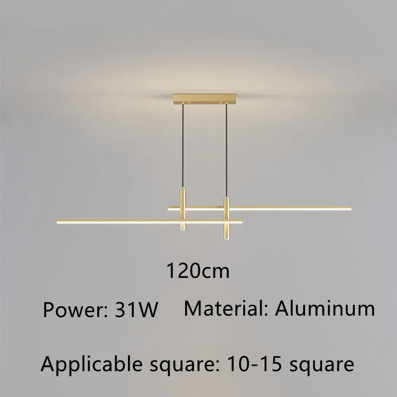 lustre led moderne pour île de cuisine et salon
