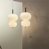 lustre nordique en verre avec suspension led pour décoration