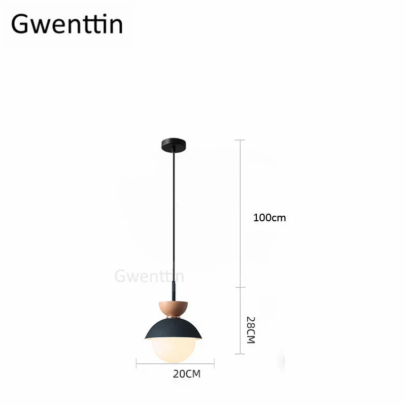 suspension en verre moderne pour décoration intérieure élégante