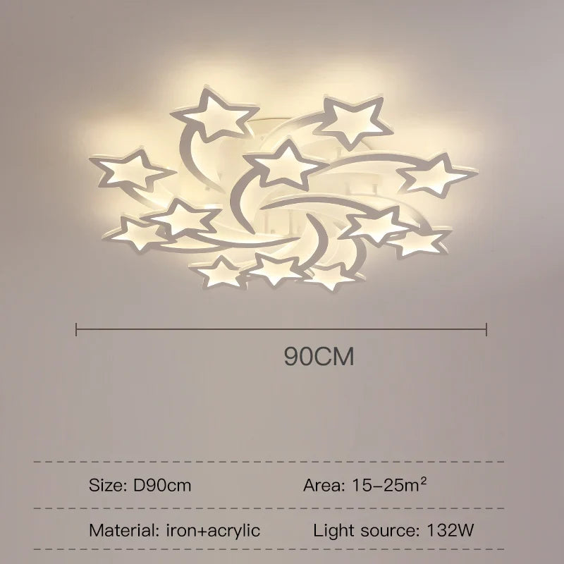 lustre créatif en forme de branche moderne en fer pour décoration intérieure