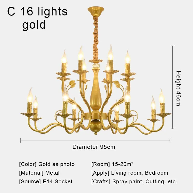 lustre rétro en tissu pour décoration intérieure campagne