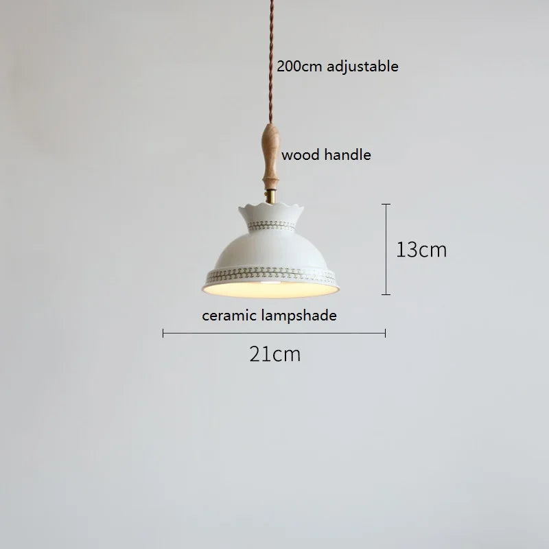Suspension fleur en céramique moderne