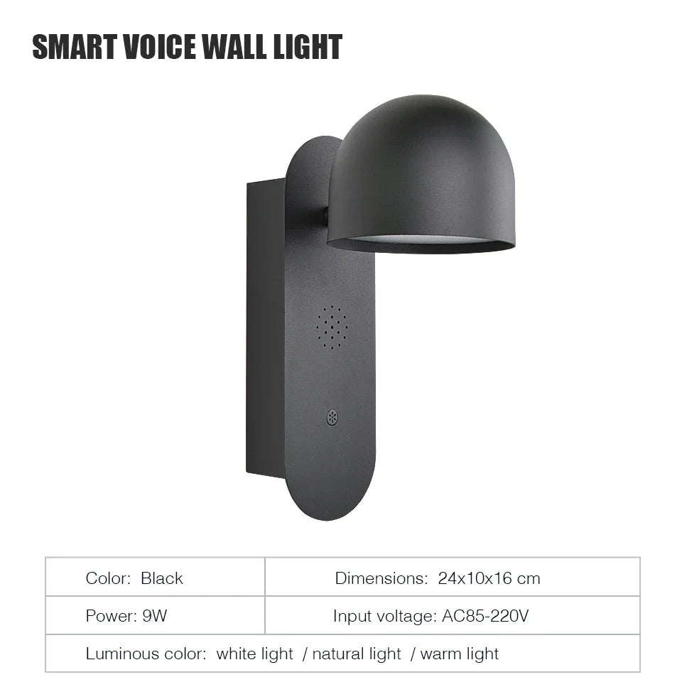 applique murale led intelligente rotative et réglable pour décoration intérieure