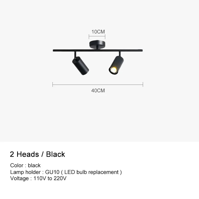 plafonnier led monté en surface angle réglable pour restaurant bar