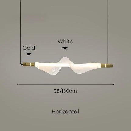 suspension design nordique tube lumineux pour intérieur décoratif